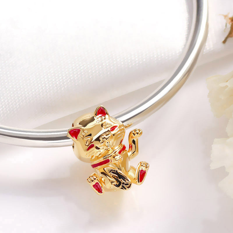 New Year's Transport Cute Lucky Cat Charm