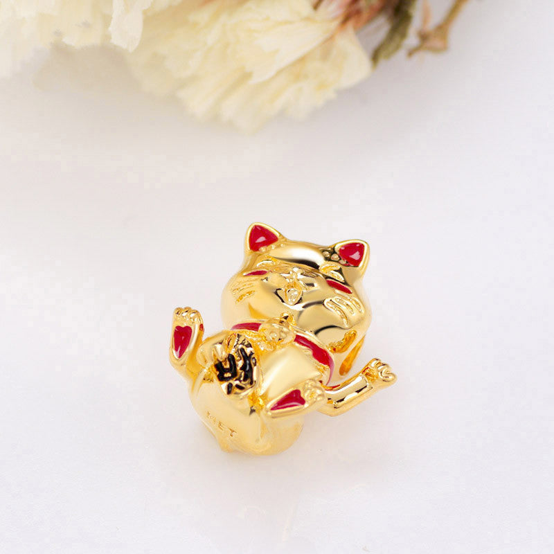 New Year's Transport Cute Lucky Cat Charm