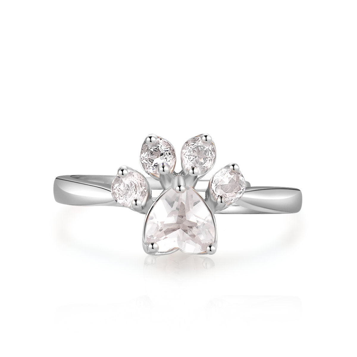 Rose Gold Hibiscus Stone Cat's Claw Jewelry