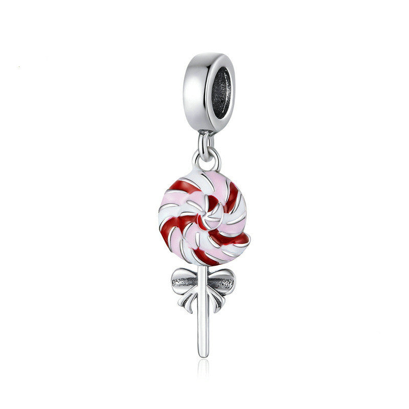 Sterling Silver Bead Milk Box Bracelet Women's DIY Jewelry