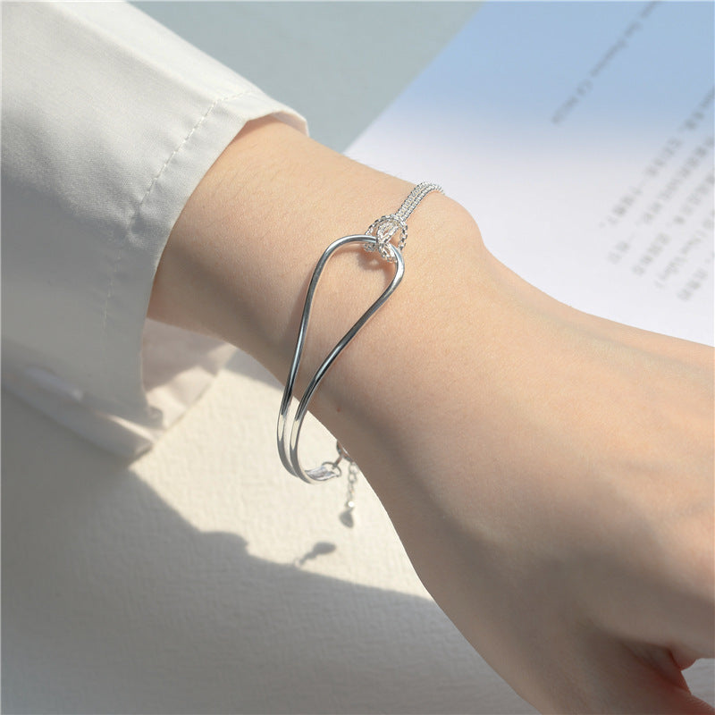 Knotted Geometric Bracelet